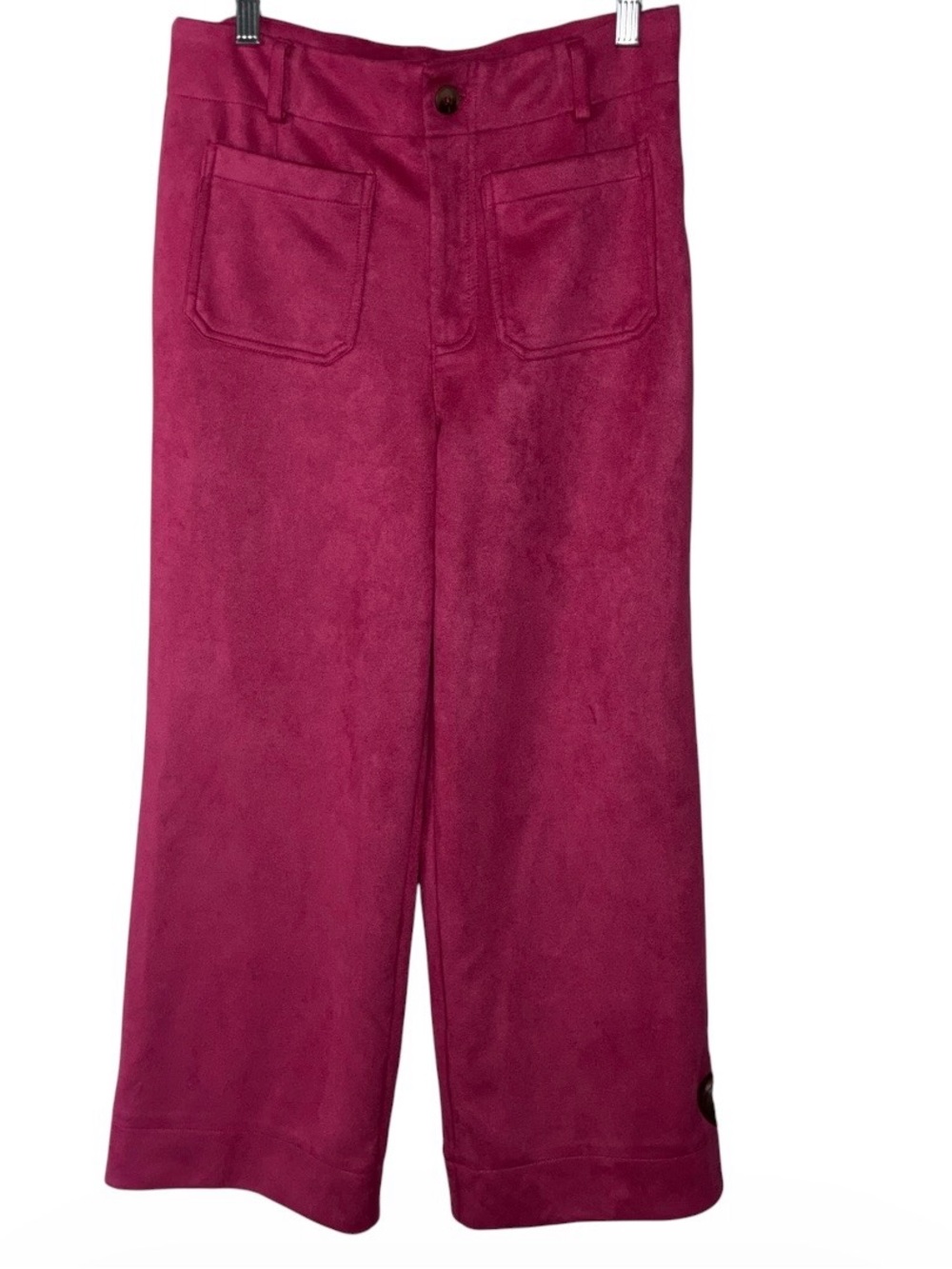 Bagatelle Fuscuia Faux Suede Wide Leg‎ Pants Sz 6